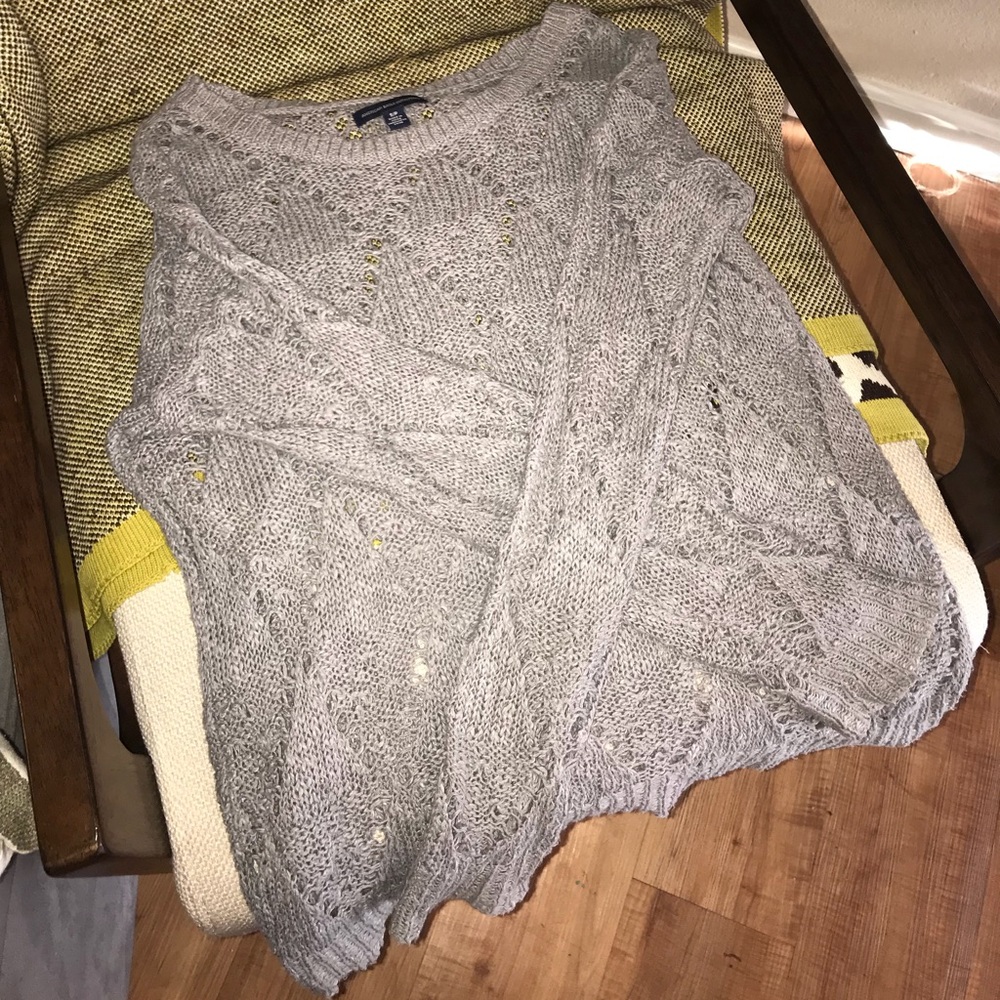 Small Grey American Eagle Sweater